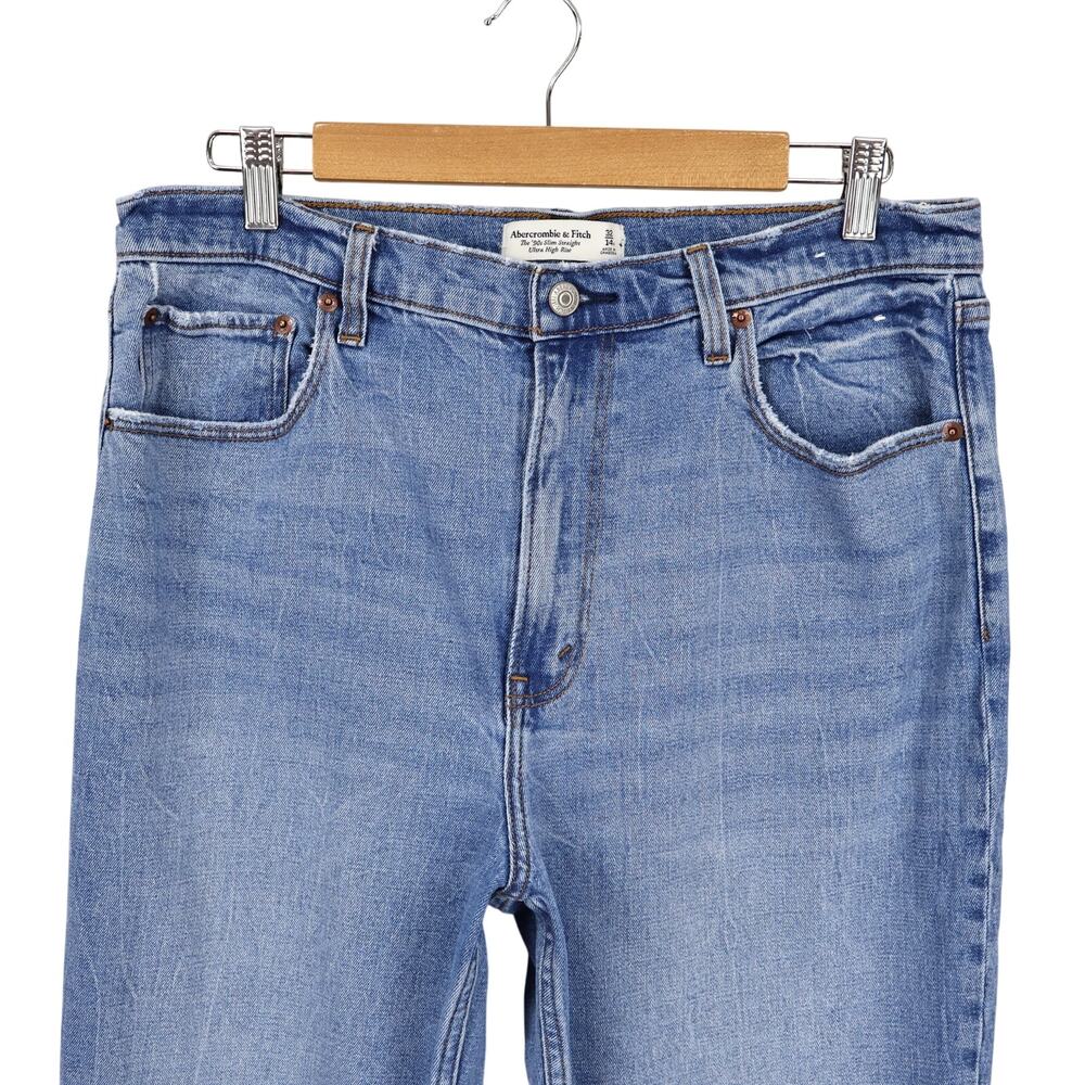 Abercrombie & Fitch The 90's Slim Straight Ultra High Rise Size 32 - Picture 2 of 6
